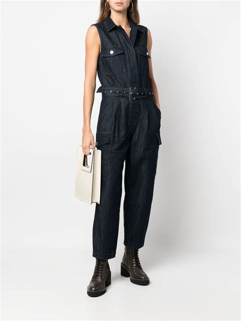 michael kors sleeveless jumpsuit|michael kors denim jumpsuit.